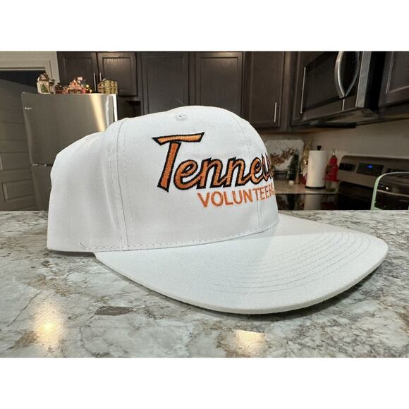 Vintage Tennessee Volunteers Vols Sports Specialities Script Hat White NWOT - Picture 3 of 10